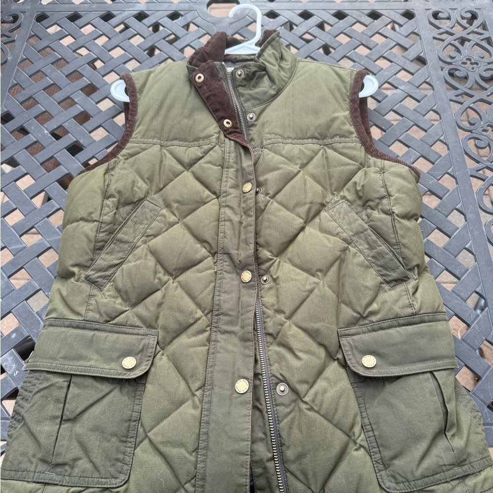L.L. Bean Forest Green Quilted Vest